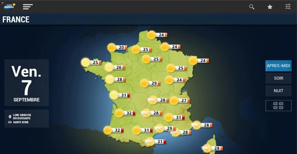 Appli - Chaine Météo