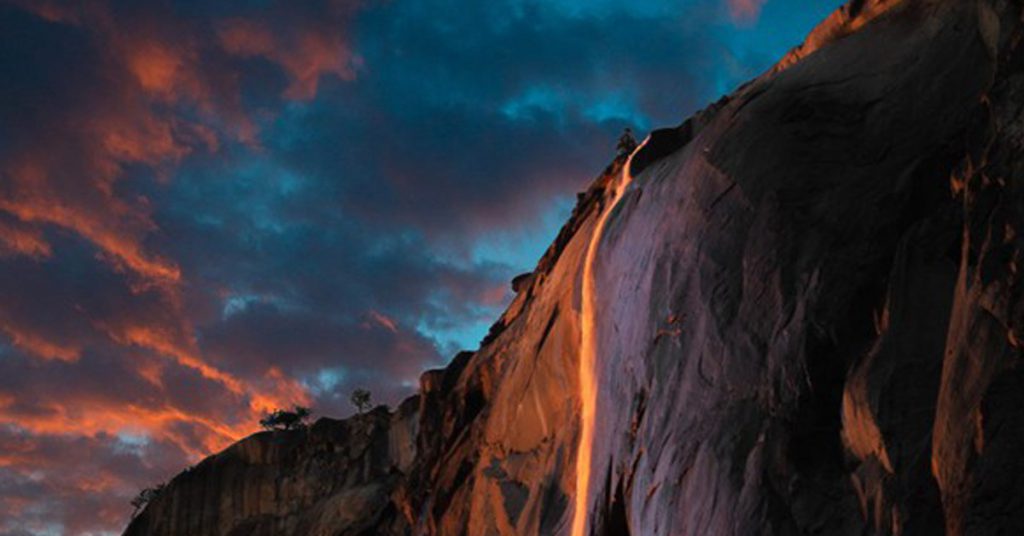 3. La Cascade de feu à Yosemite