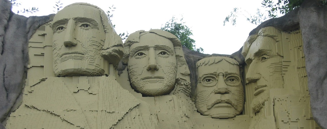 Mont Rushmore en Légo