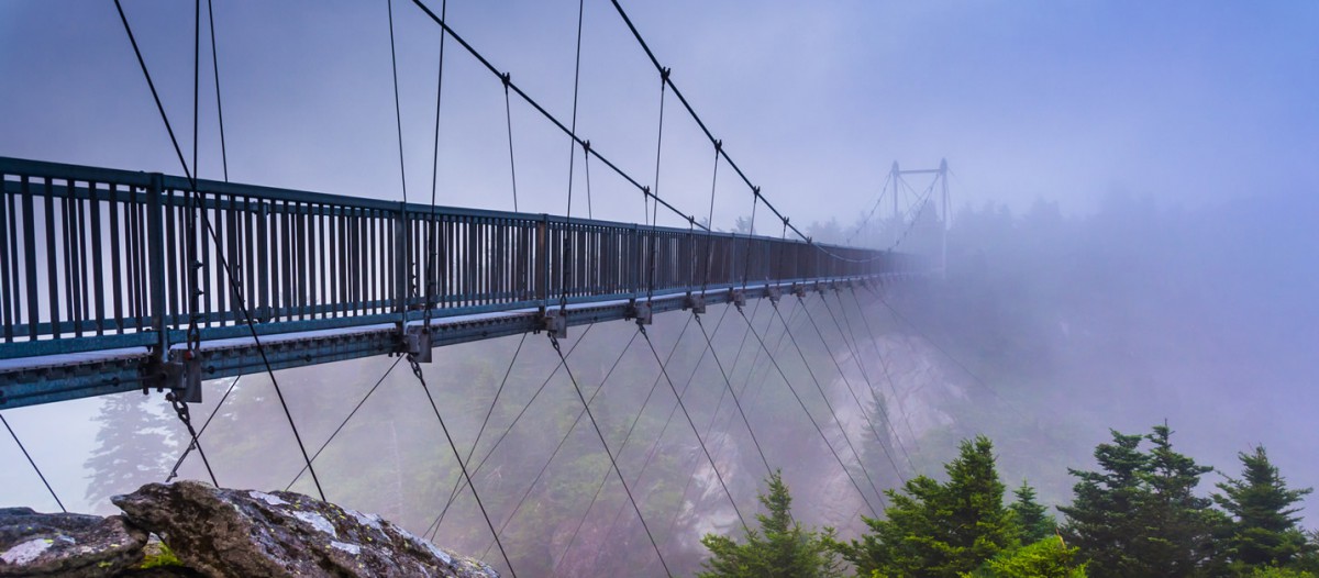 Mile High Swinging Bridge - AppalachianViews