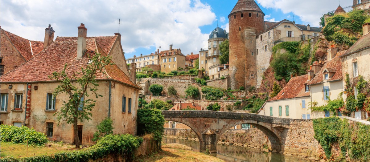 La ville médiévale de Semur-en-Auxois