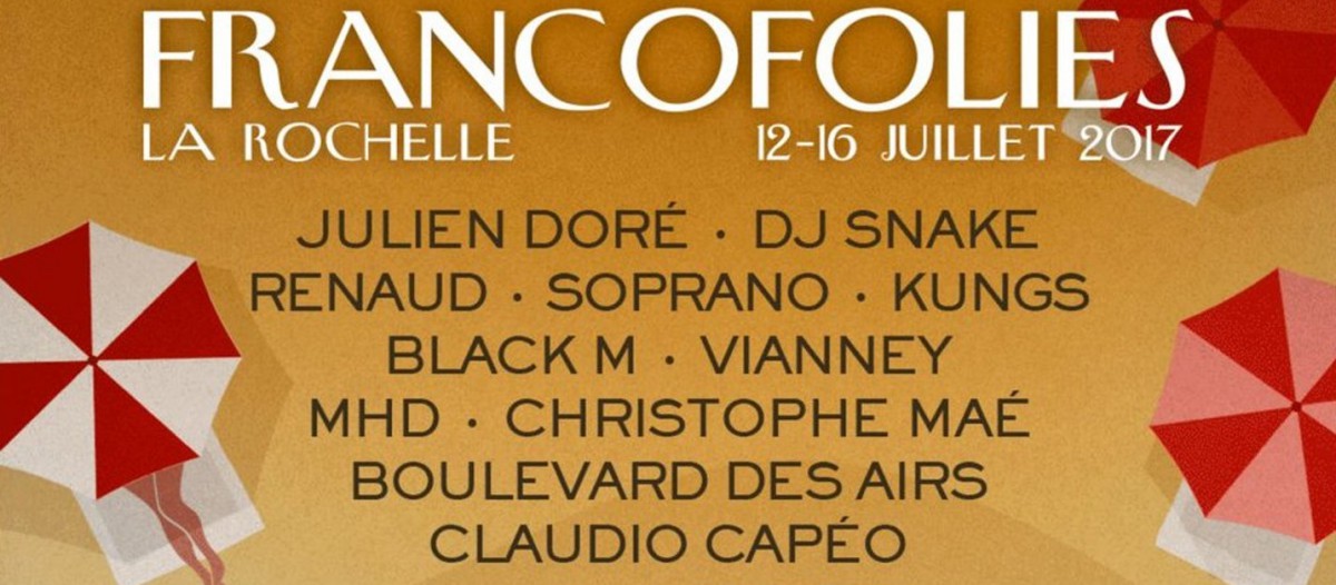 Francofolies 2017, La Rochelle