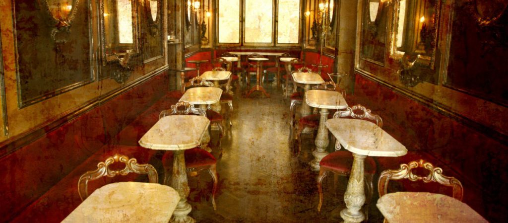 Caffé Florian, Venise Considéré comme le plus vieux café d’Italie, il doit sa renommée au fait d’être au croisement des arts, de la culture et de la politique.