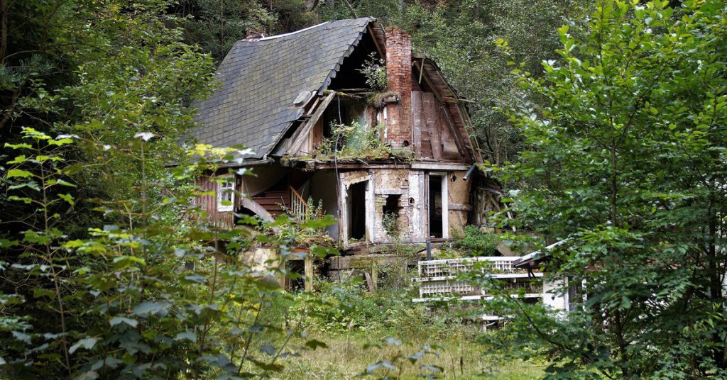 4. Une maison abandonnée pour la fête d’Halloween