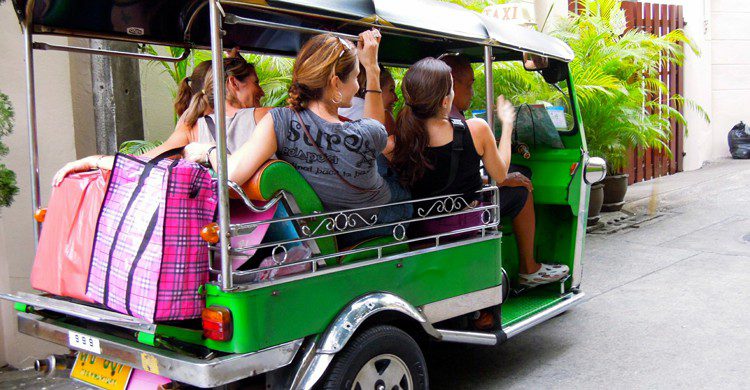 Tuk tuk, Pathumwan, Thailande (Flickr)