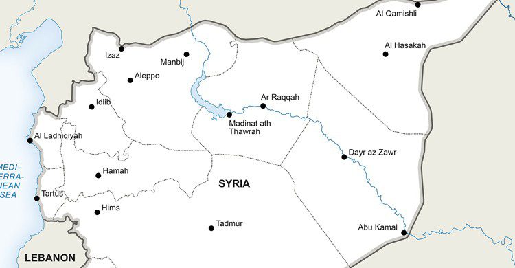 Carte Syrie (Pixabay)