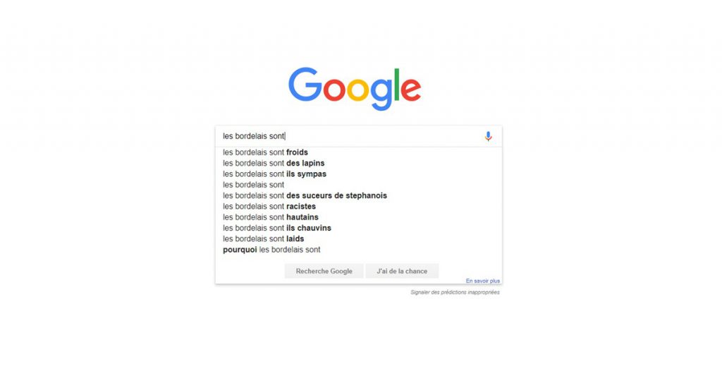 Les bordelais (Screenshot Google)