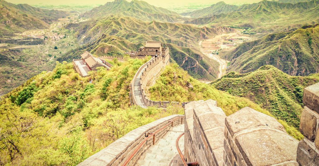 7. La section de la Grande Muraille de Mutinayu, à Pékin en Chine
