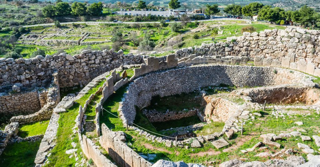 6. Les ruines Mycènes, en Grèce