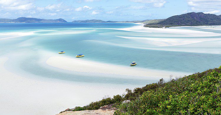Vue sur la plage de Whitehaven Beach (Istock)