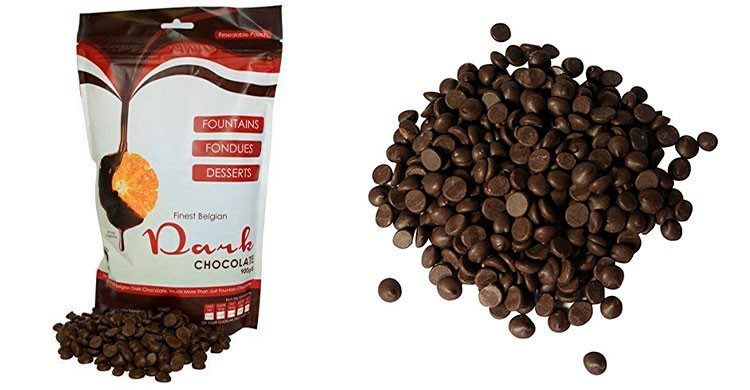 Chocolat noir belge pour fondue (Amazon.fr)